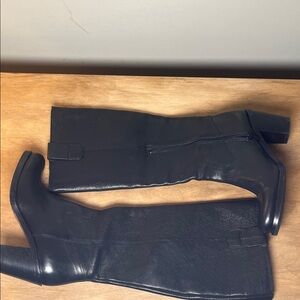 Boemos Italian western black Leather Boots 36/6